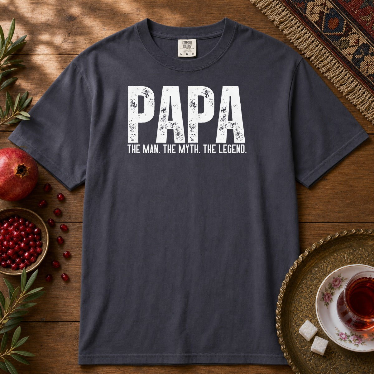Papa, the myth Premium Tee - Navy