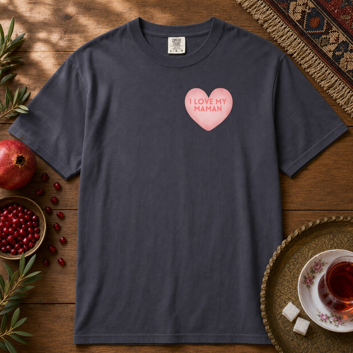 I love my Maman Premium Tee - Navy