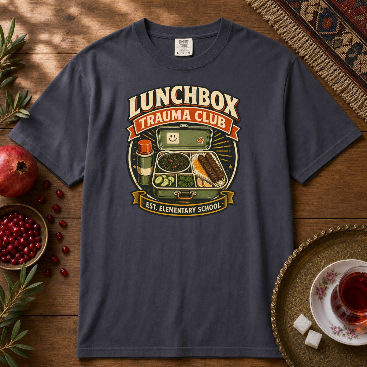 Lunchbox Trauma Club Premium Tee - Navy