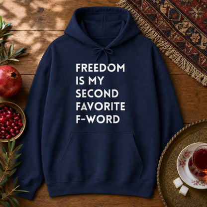 Freedom is my Second Favorite F-word II Hoodie - Navy
