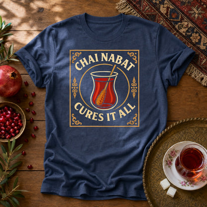 Chai Nabat Cures it All Unisex T-Shirt - Navy