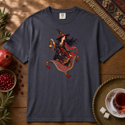 Witch and the Magic Carpet Premium Tee - Navy
