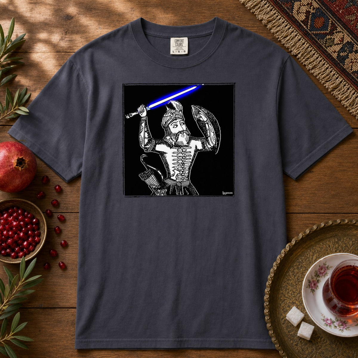 Rostam Skywalker Premium Tee - Navy