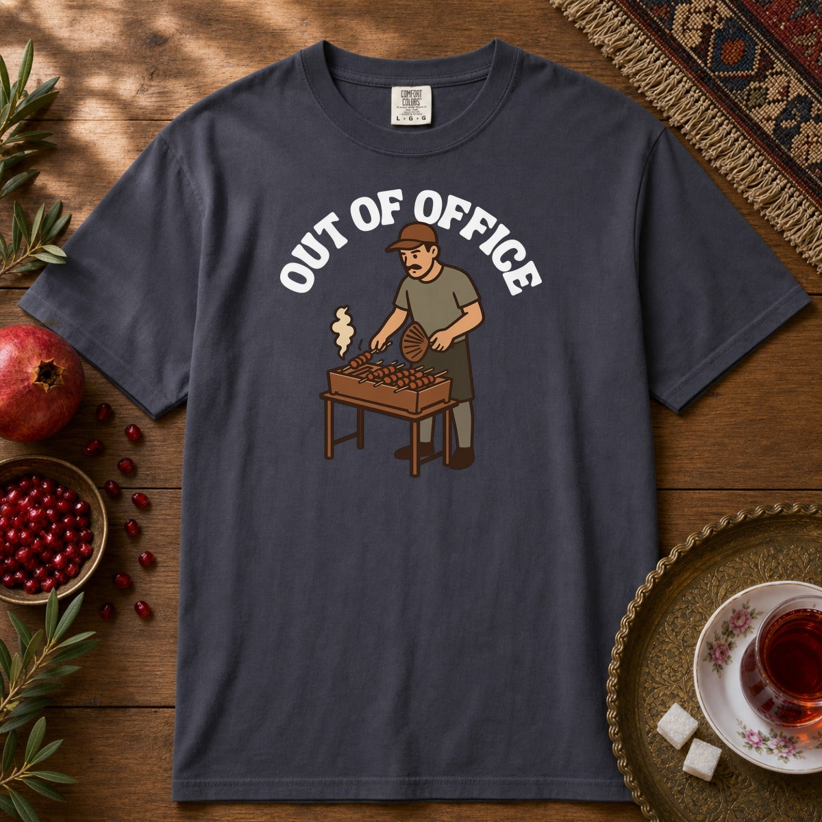 Out of Office Premium Tee - Navy
