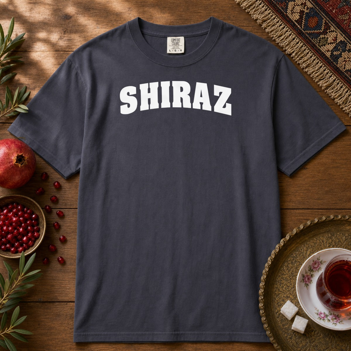 Shiraz 2 Premium Tee - Navy