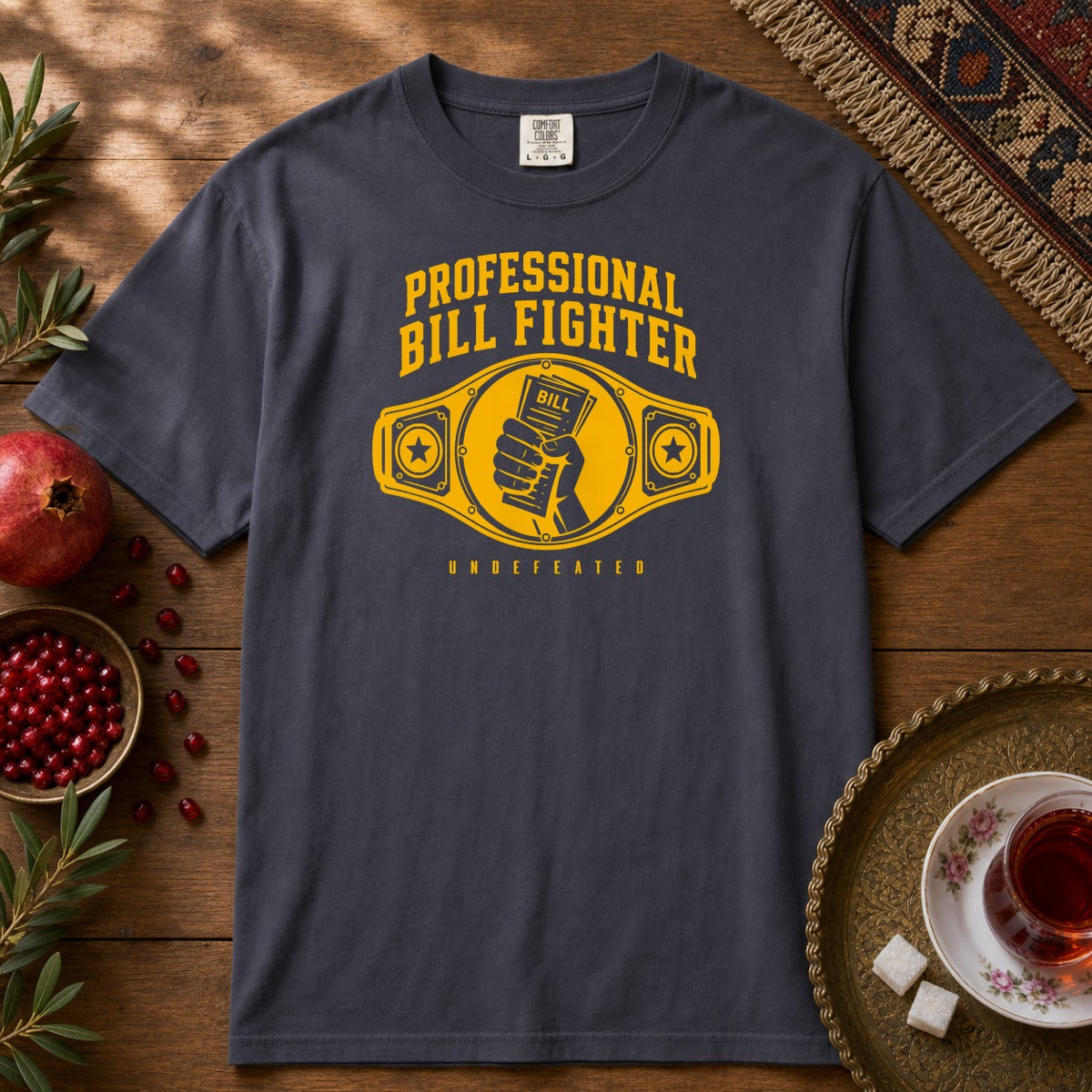 Professional Bill Fighter Premium Tee - Navy