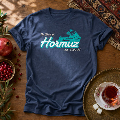 Strait of Hormuz Scene Unisex T-Shirt - Navy