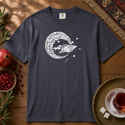 Whale Journey Premium Tee - Navy