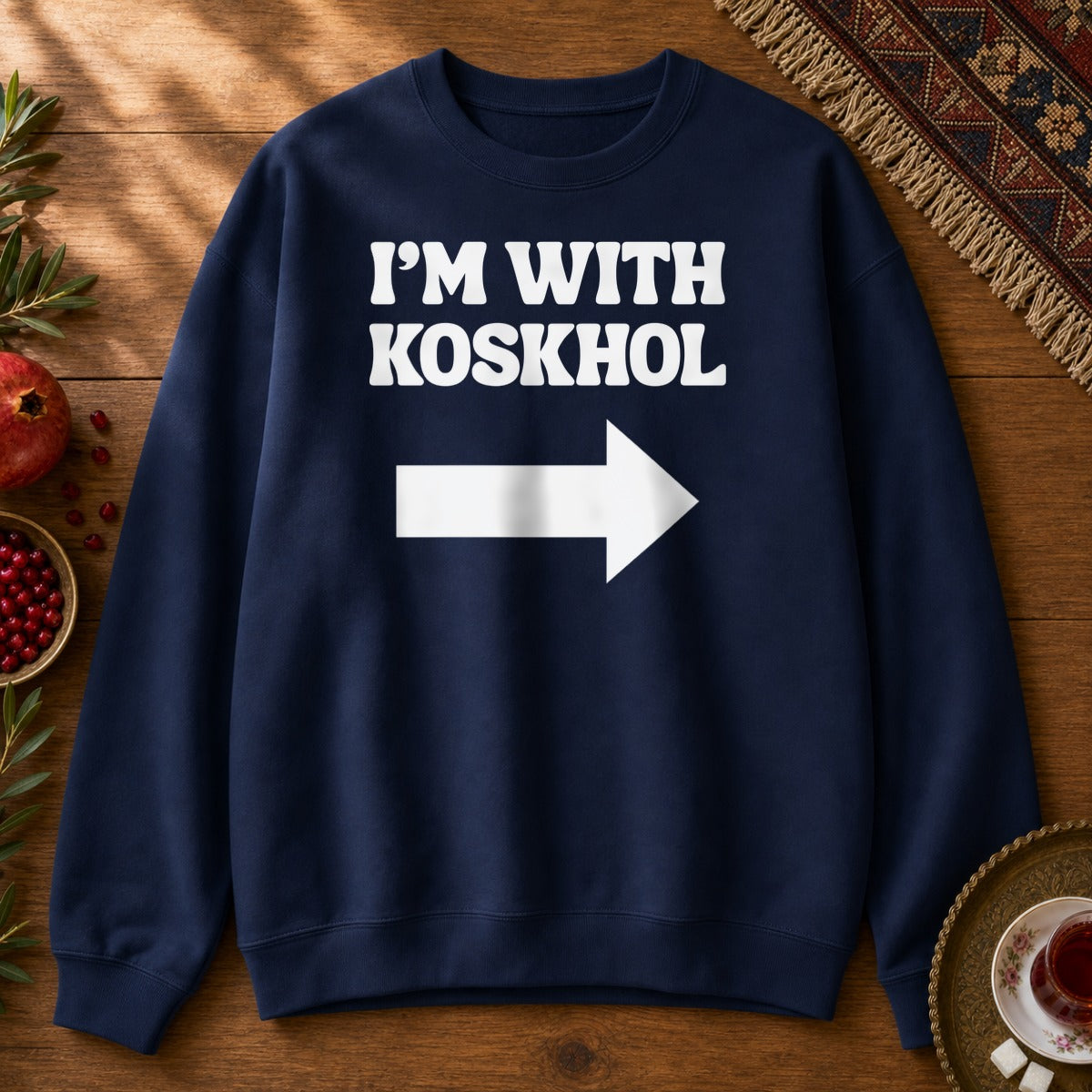 I'm with Koskhol - Left Sweatshirt - Navy