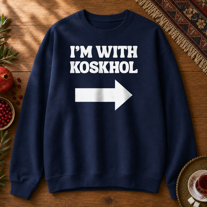 I'm with Koskhol - Left Sweatshirt - Navy
