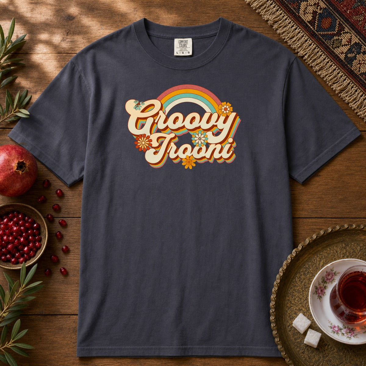 Groovy Irooni Premium Tee - Navy