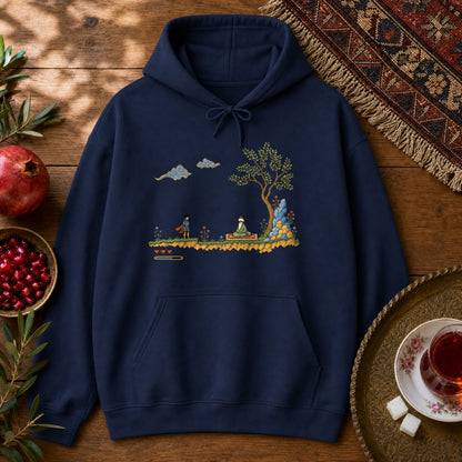 Retro Quest - Pixel Art Hoodie - Navy