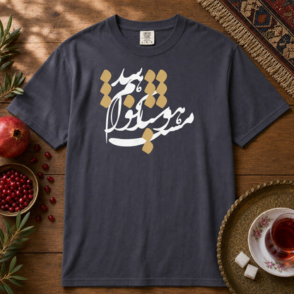Hoshyar Nakhaham Shod Premium Tee - Navy