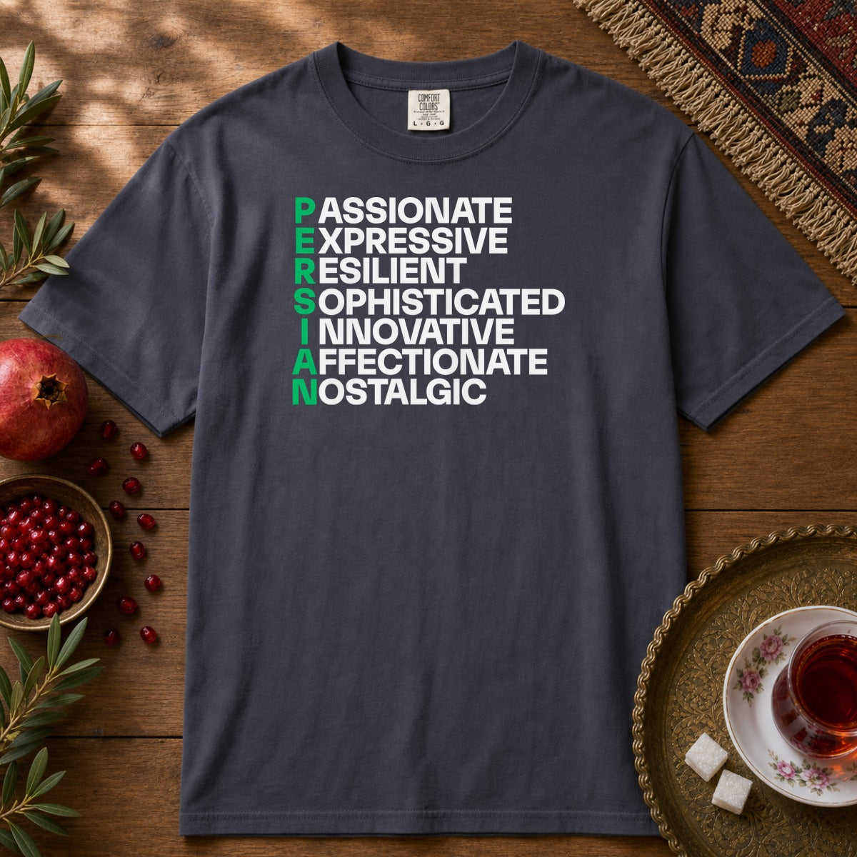 Persian Traits  Premium Tee - Navy