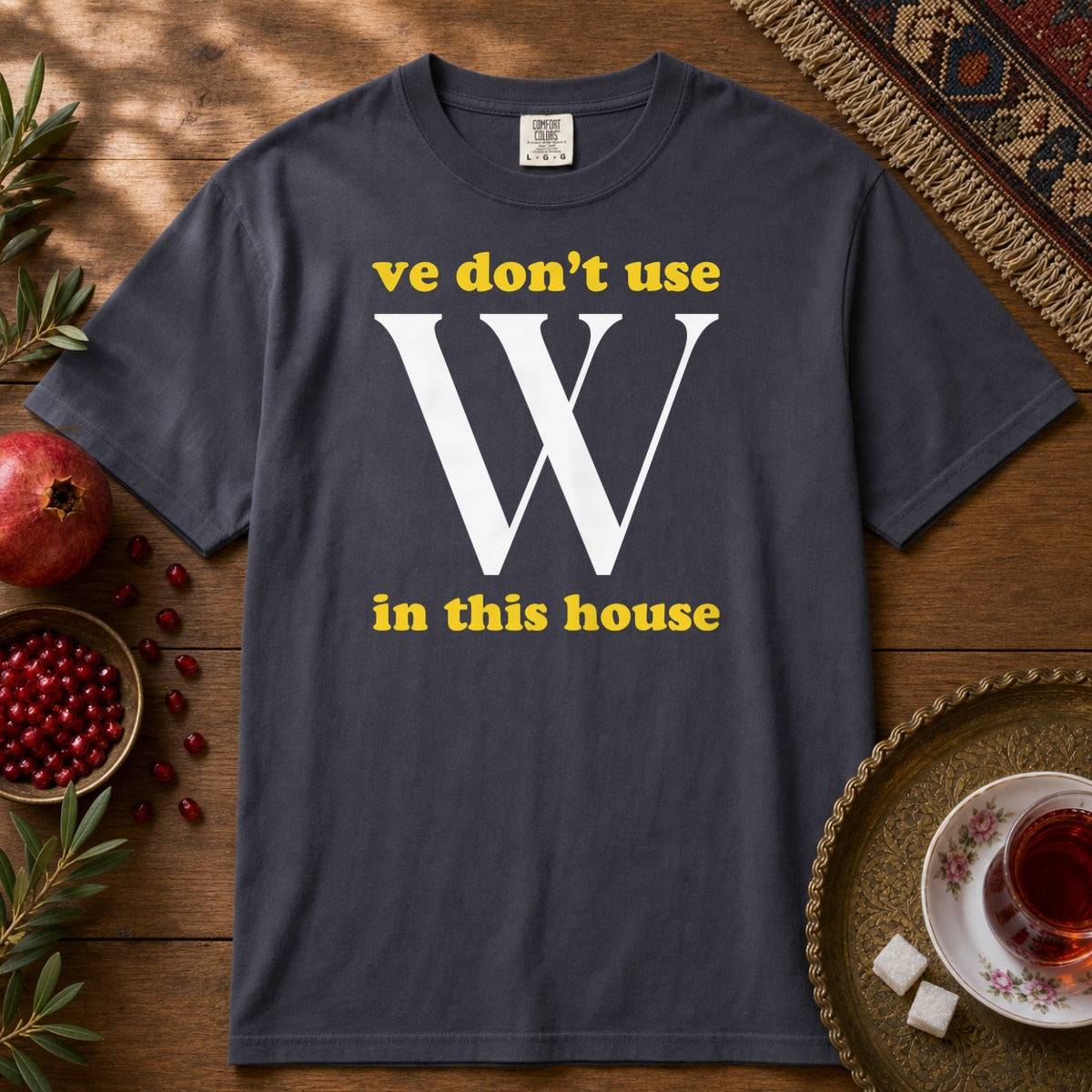 Ve Don't Use W Premium Tee - Navy