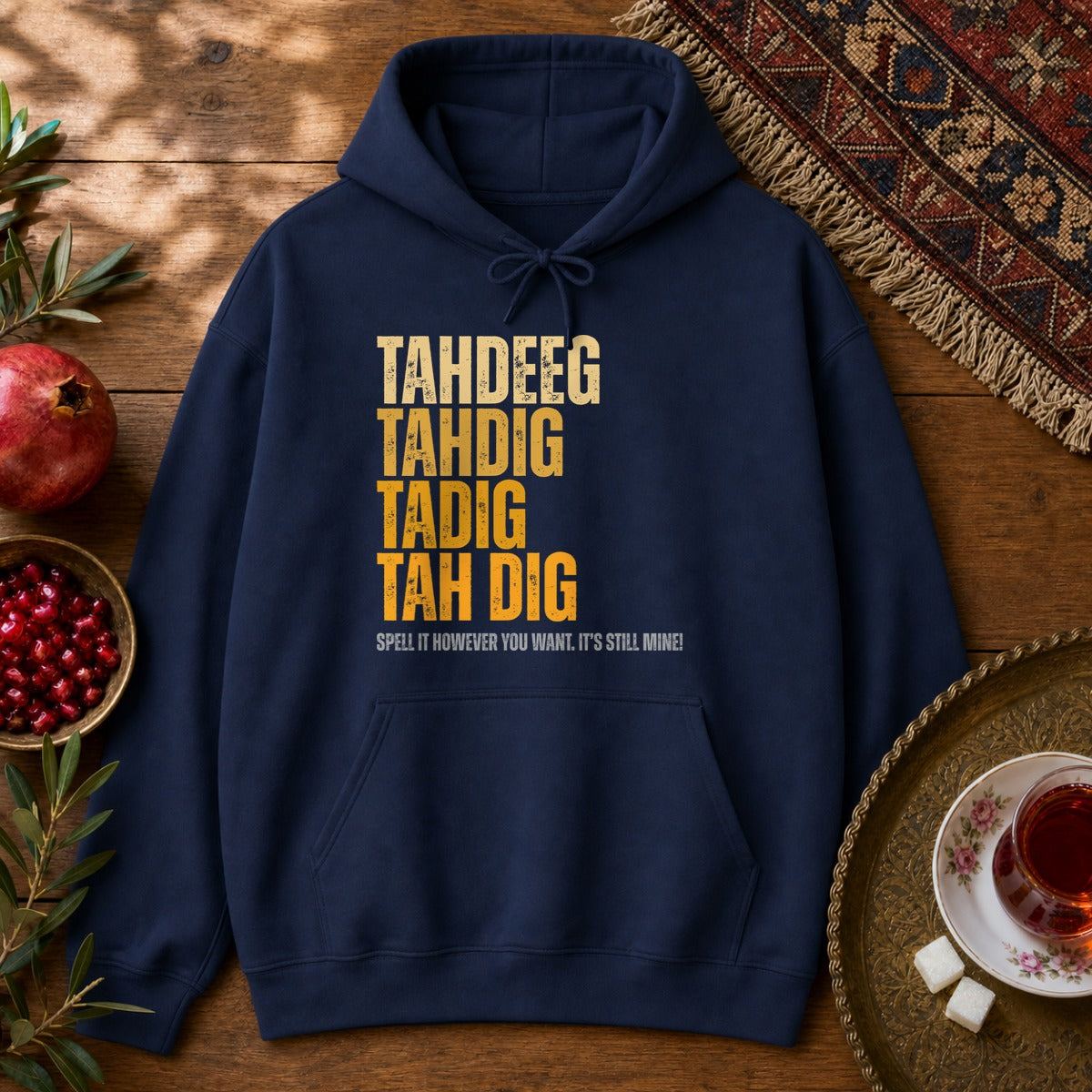 Spelling Tahdeeg Hoodie - Navy
