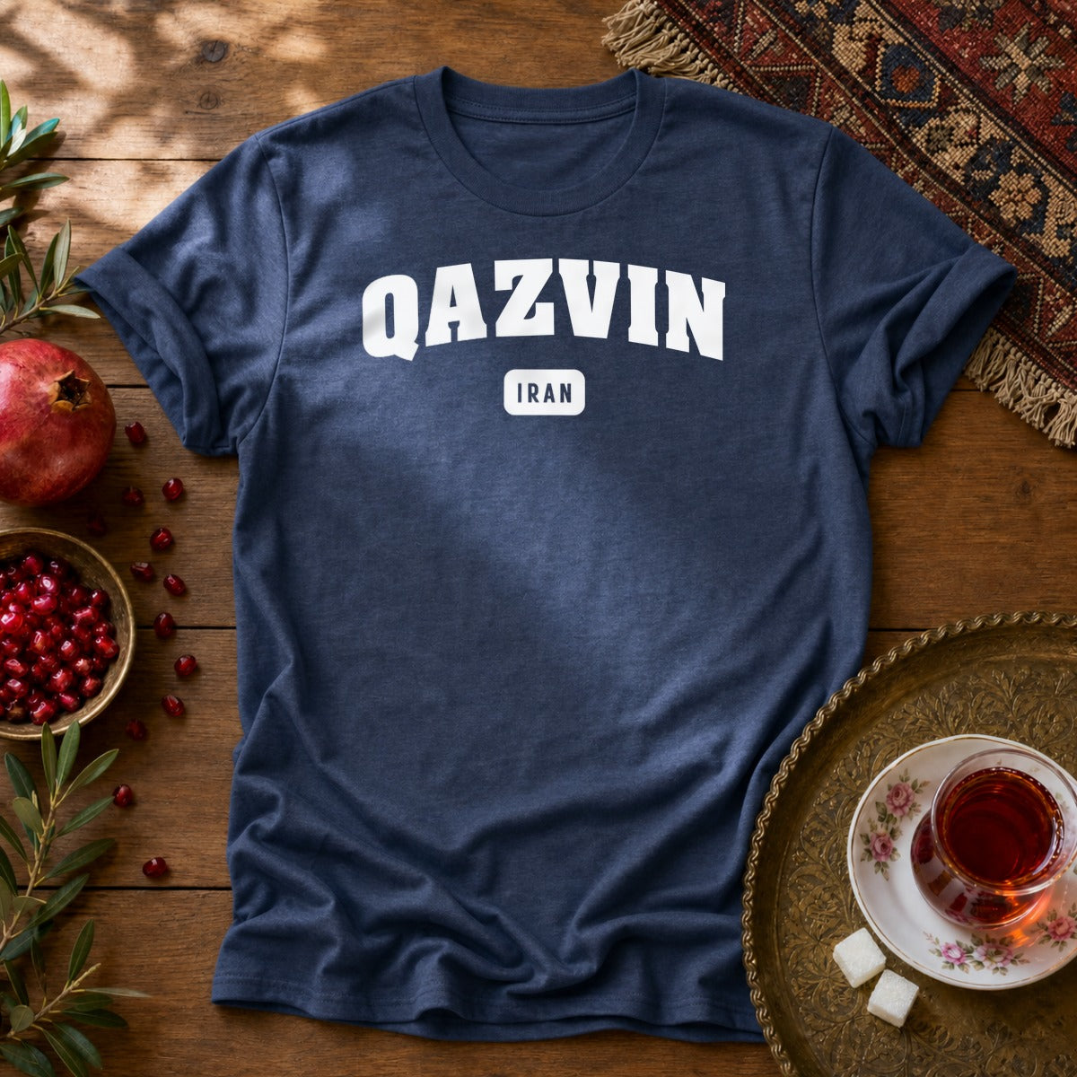 Qazvin Unisex T-Shirt - Navy