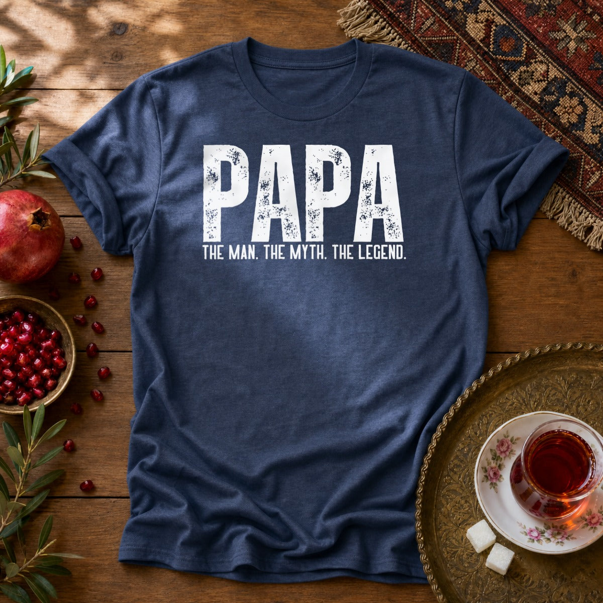 Papa, the myth Unisex T-Shirt - Navy