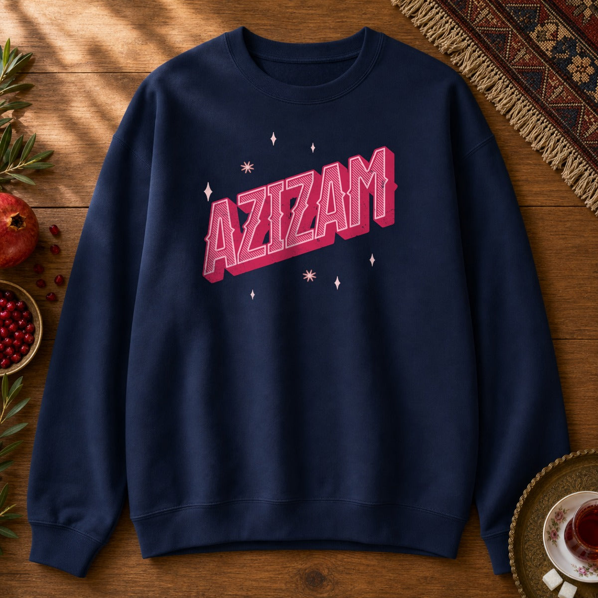 Azizam Vintage Sweatshirt - Navy