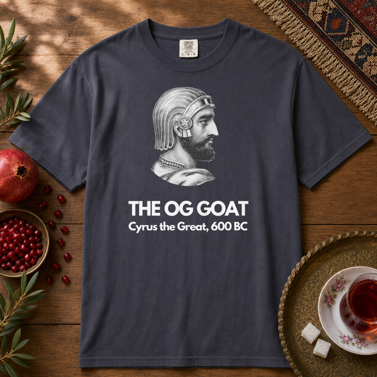 The OG GOAT Premium Tee - Navy