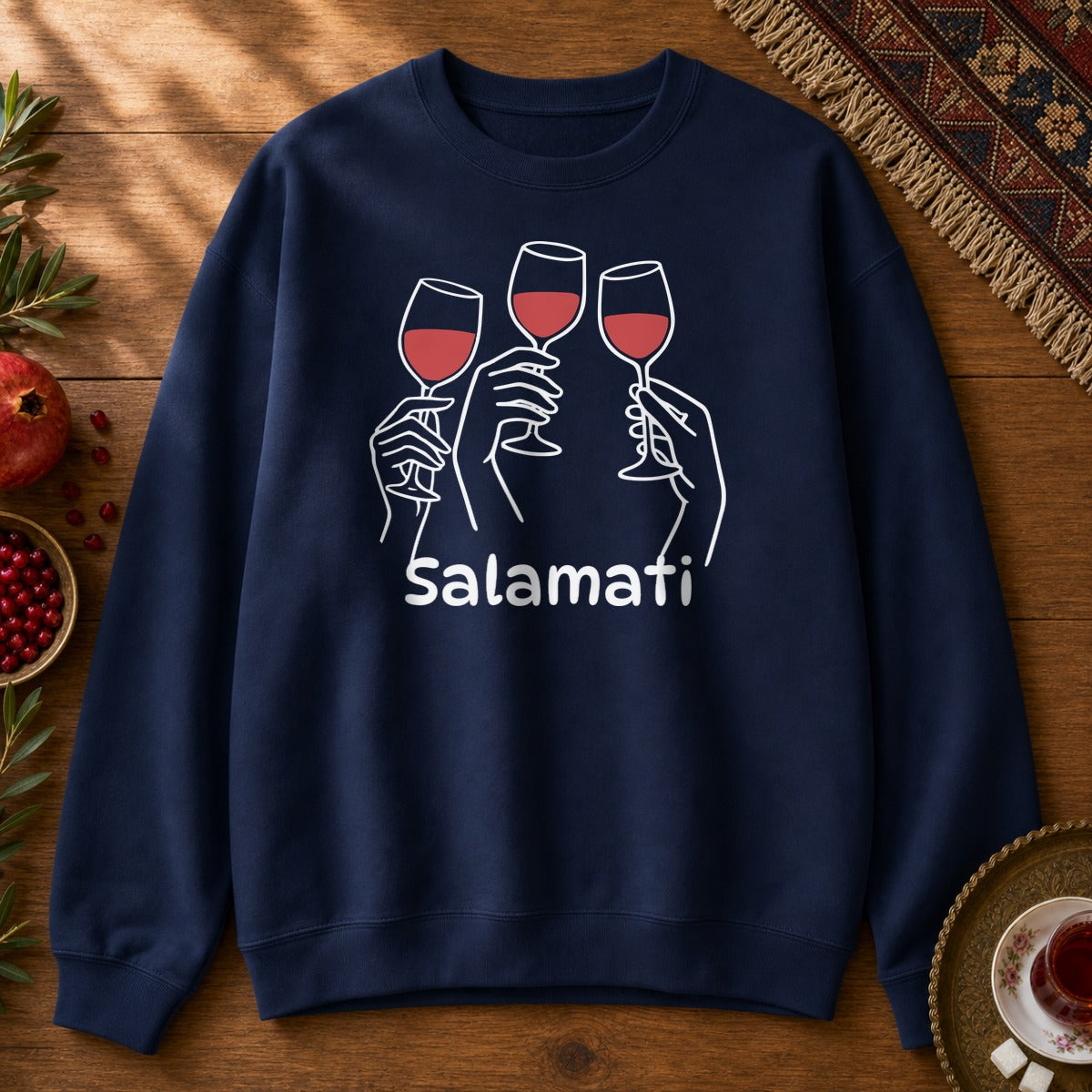 Salamati Wine Sweatshirt - Navy