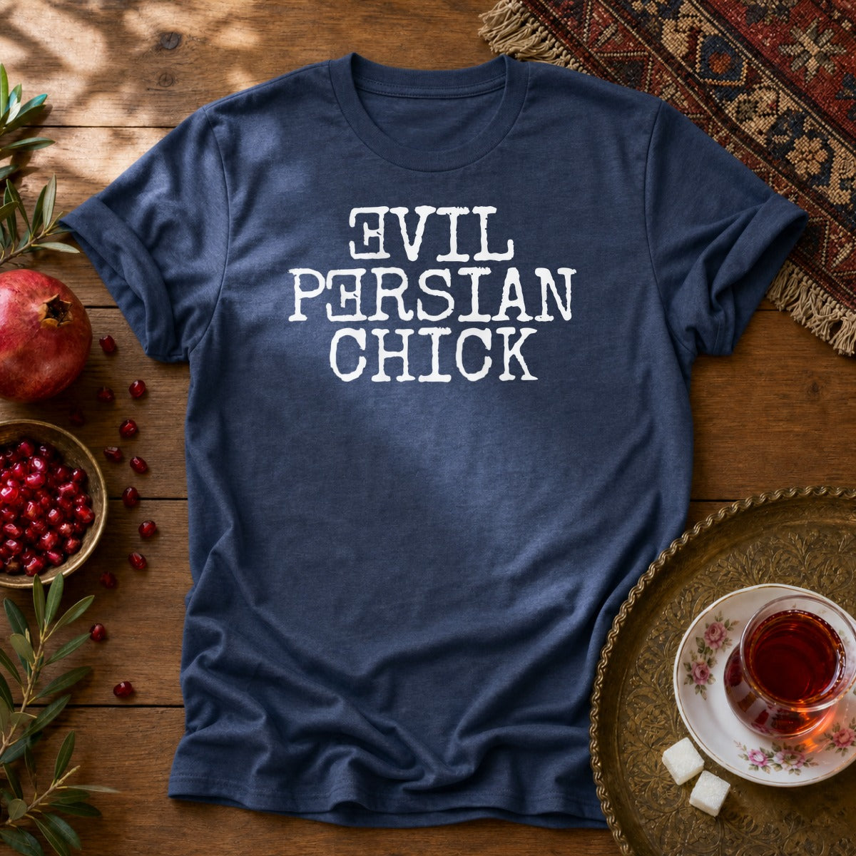 Evil Persian Chick Unisex T-Shirt - Navy