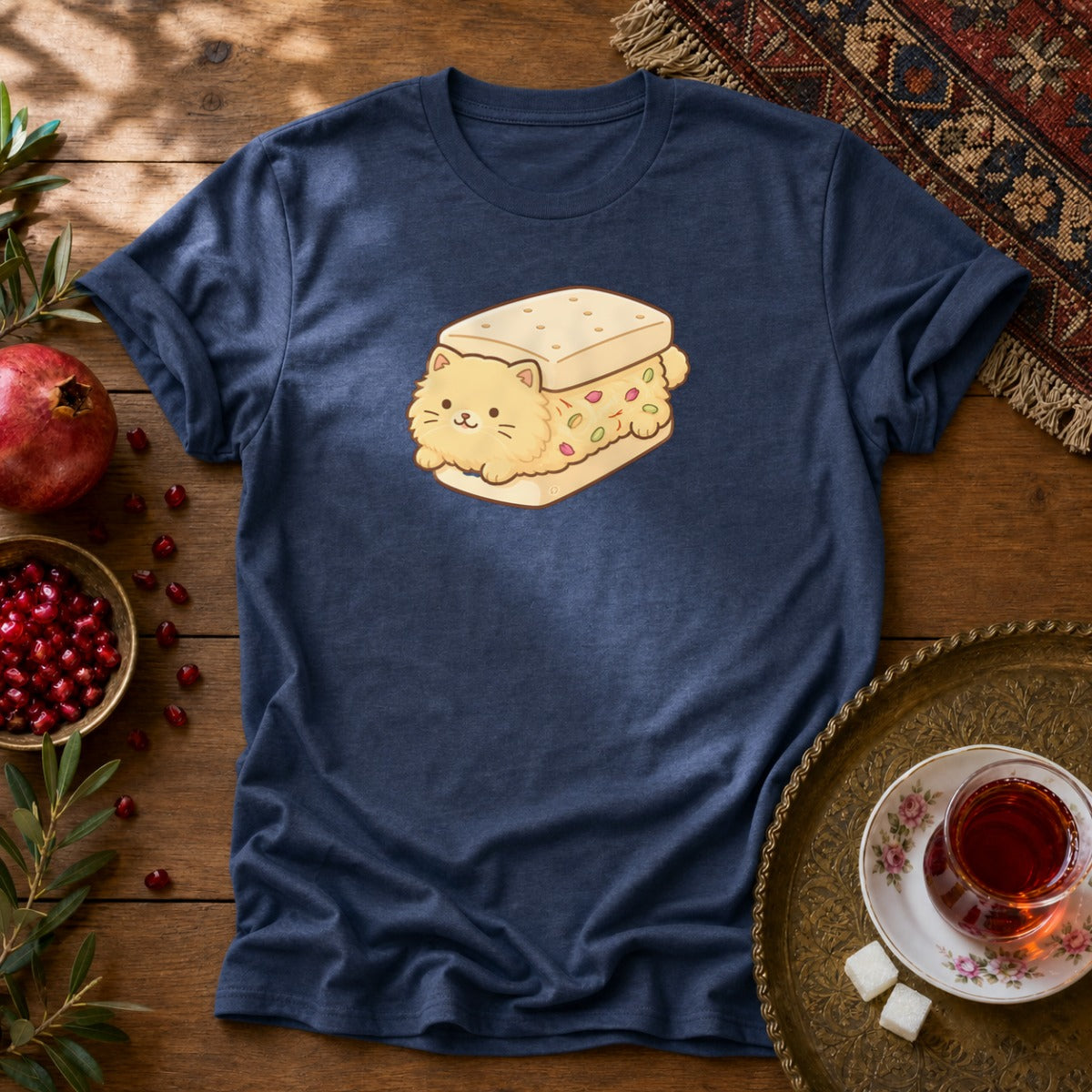 Persian Ice Cream Sonnati Unisex T-Shirt - Navy