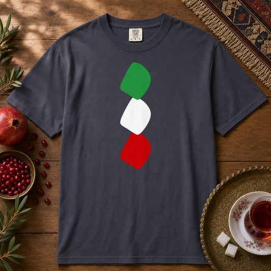 3 Noqte Iran Flag Premium Tee - Navy
