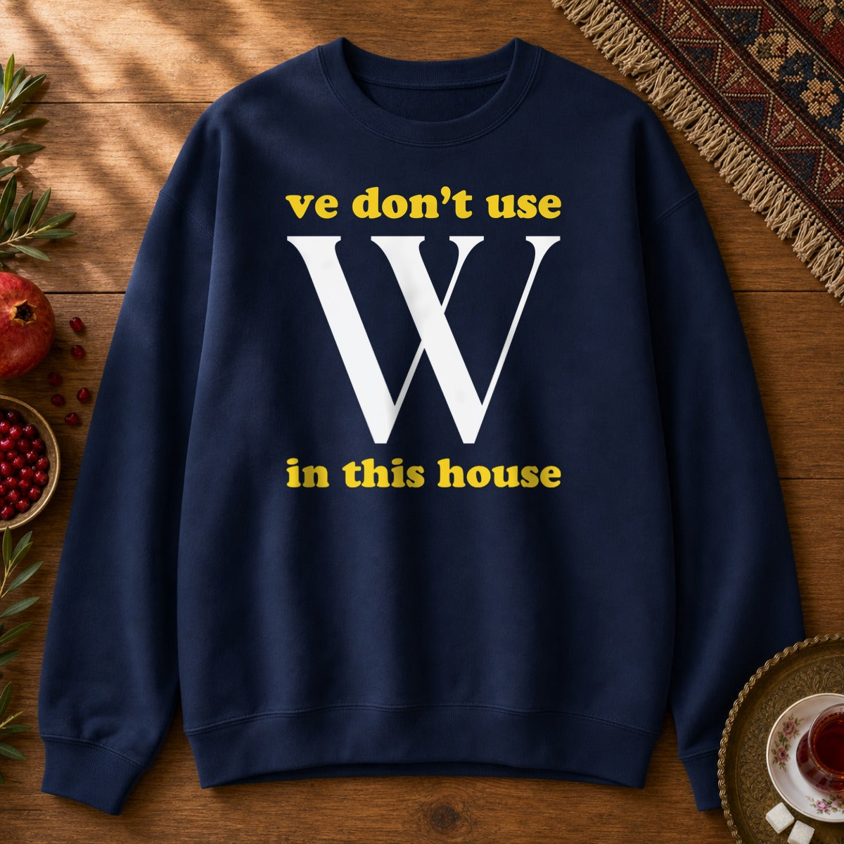 Ve Don't Use W Sweatshirt - Navy