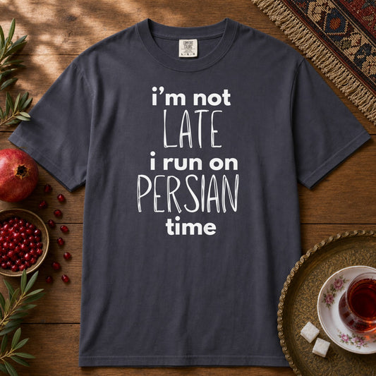 Persian Late Premium Tee - Navy