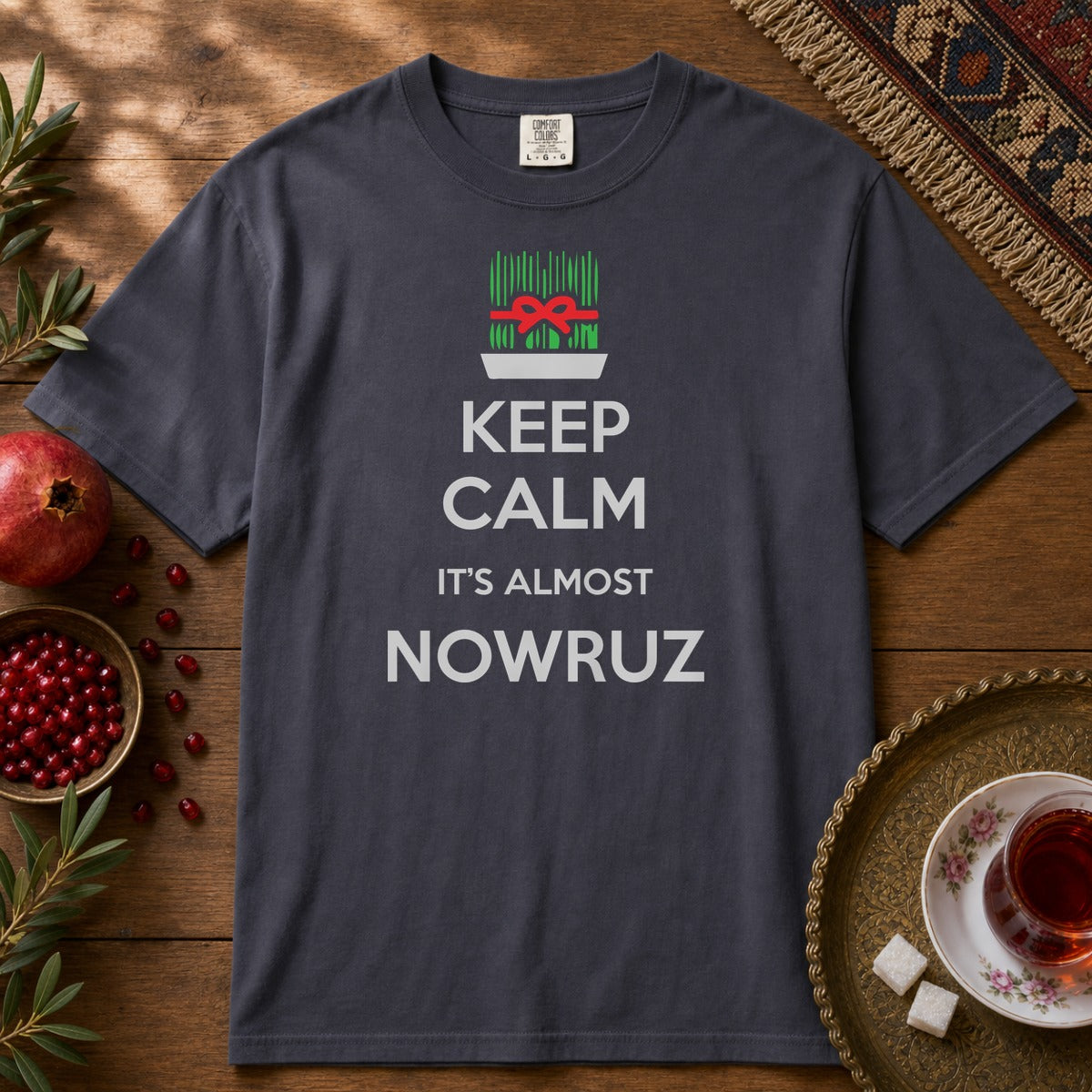 It's Almost Nowruz Premium Tee - Navy