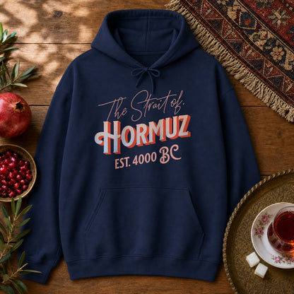 The Strait of Hormuz Hoodie - Navy