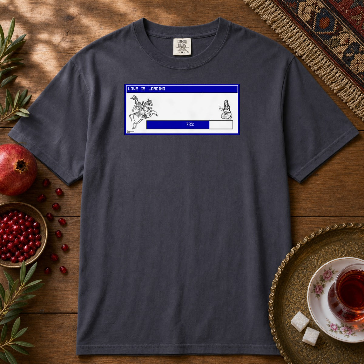 Love is Loading Premium Tee - Navy