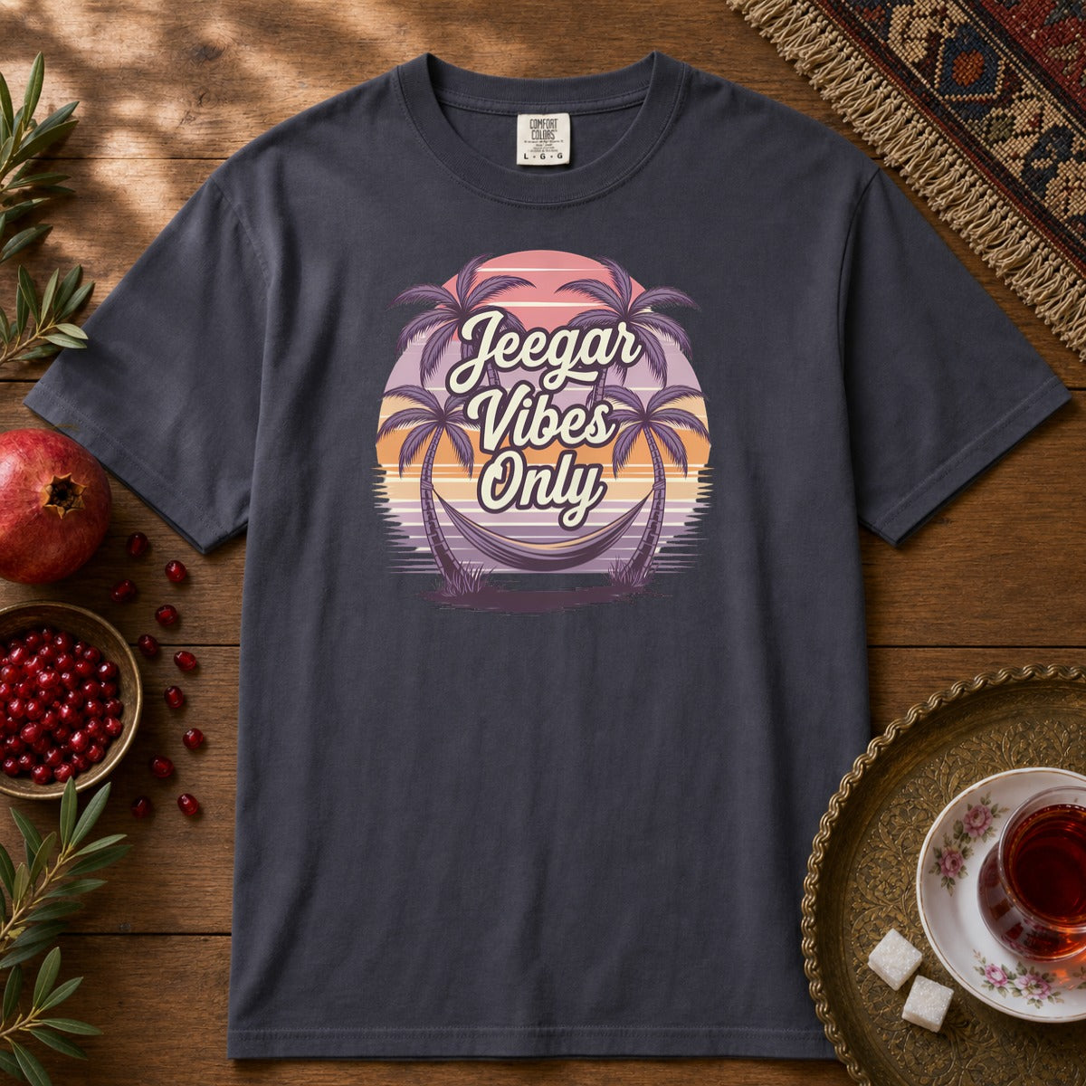 Jeegar Vibes Only Premium Tee - Navy