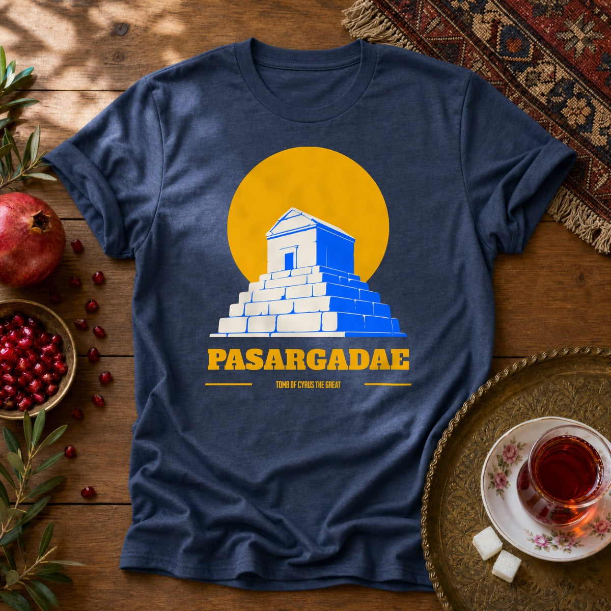 Pasargadae Unisex T-Shirt - Navy