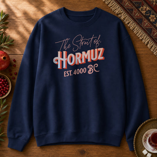 The Strait of Hormuz Sweatshirt - Navy