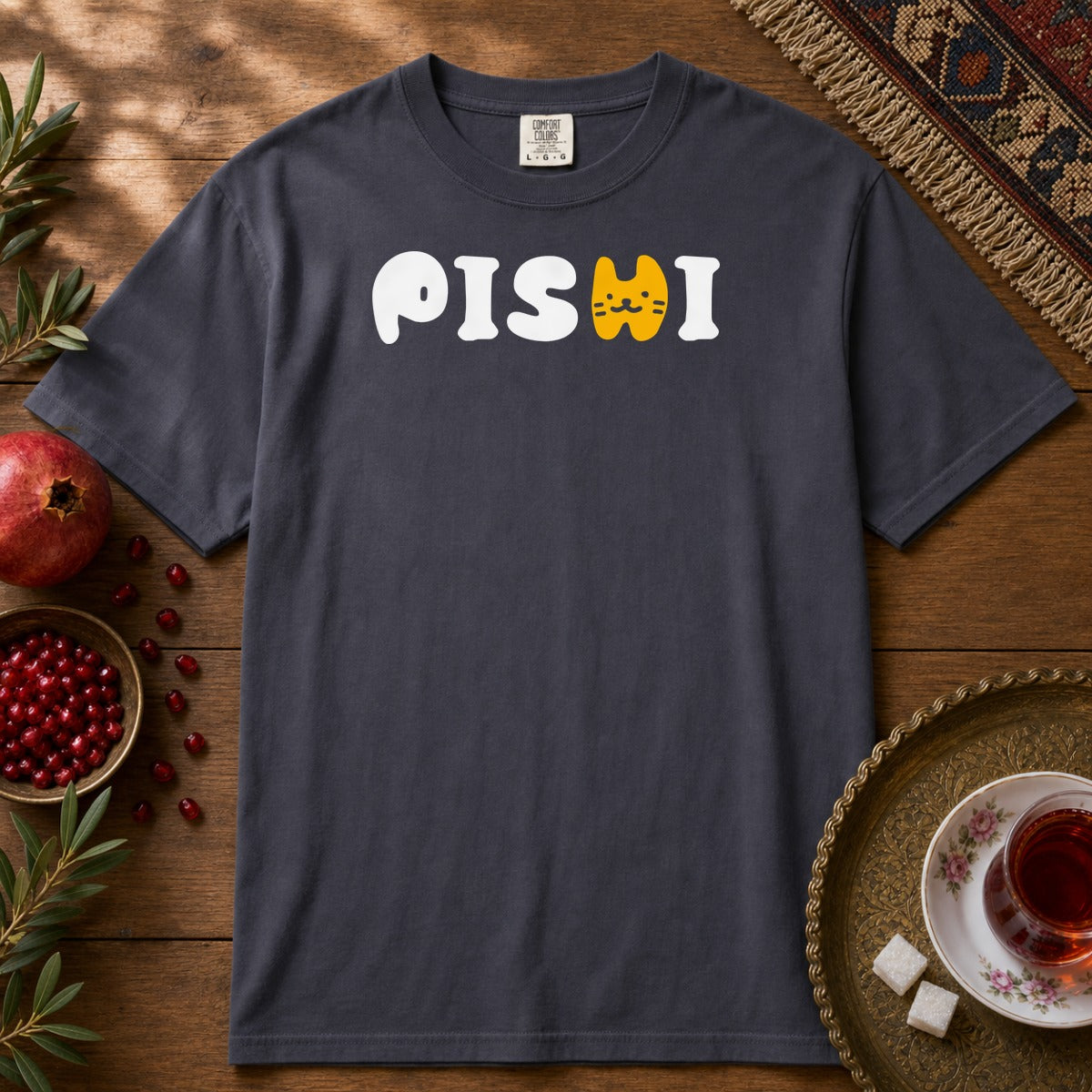 Pishi Type Premium Tee - Navy