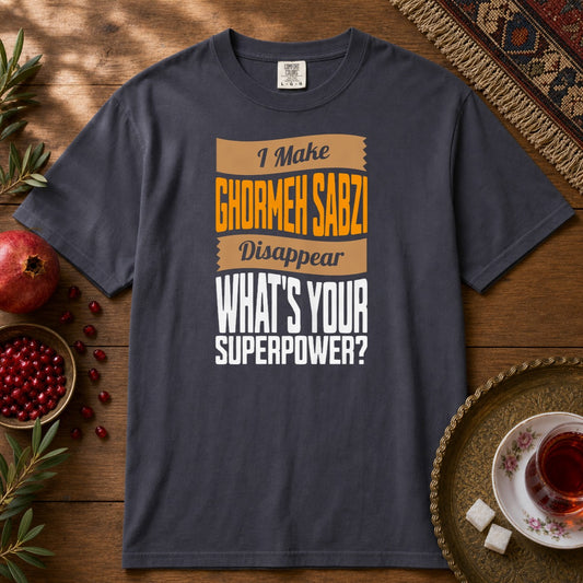I make Ghormeh Sabzi disappear Premium Tee - Navy