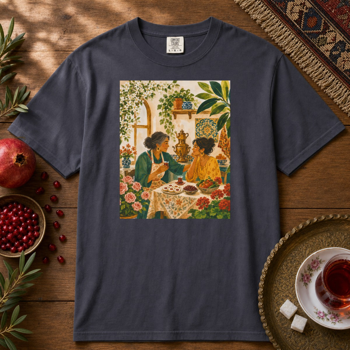 Maman's Kitchen Premium Tee - Navy