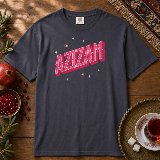 Azizam Vintage Premium Tee - Navy