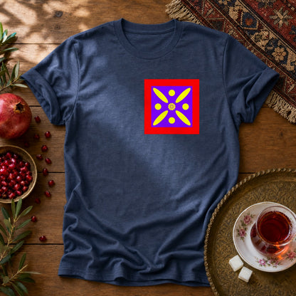Derafshe Kaviani - Chest Print  Unisex T-Shirt - Navy