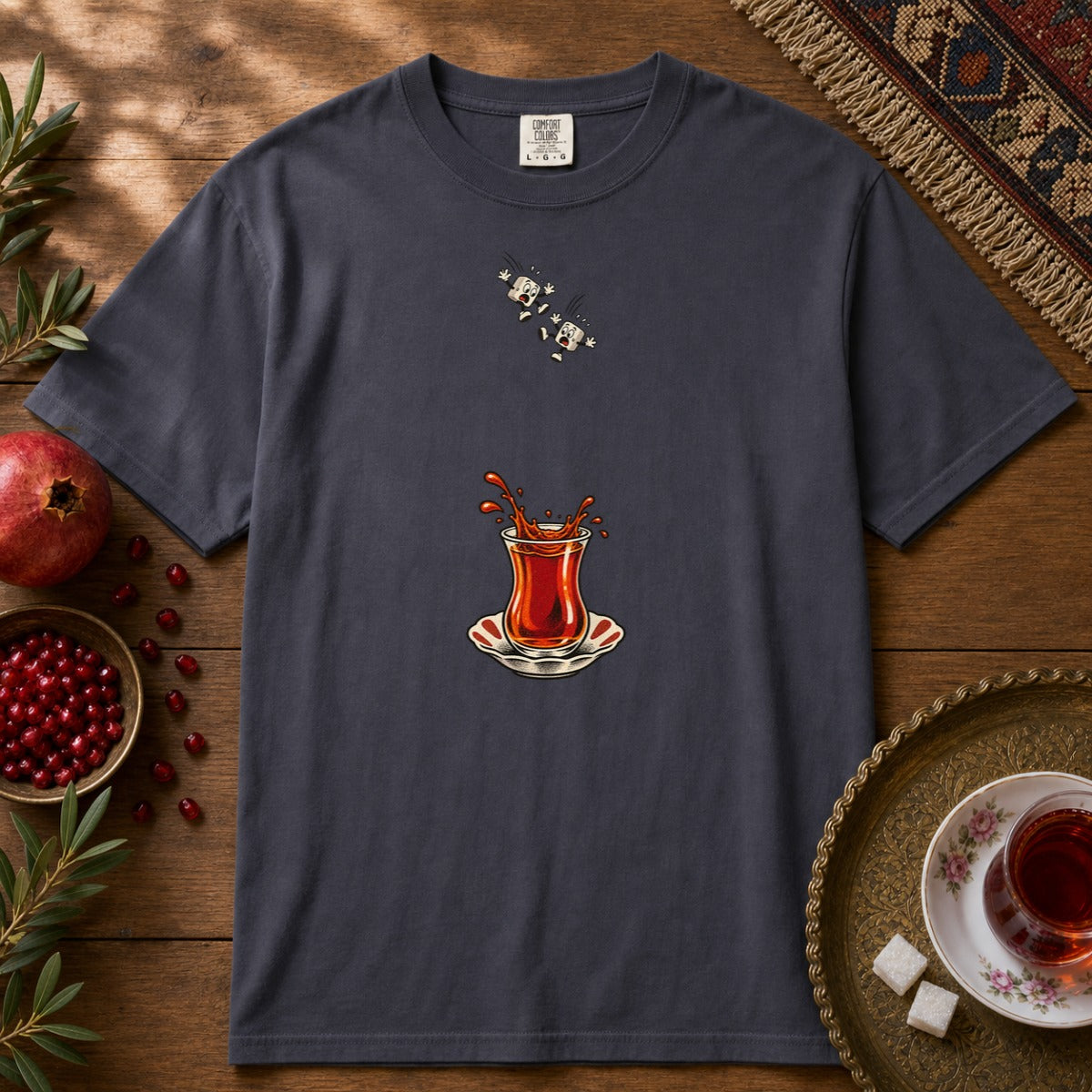 Diving Ghands Premium Tee - Navy