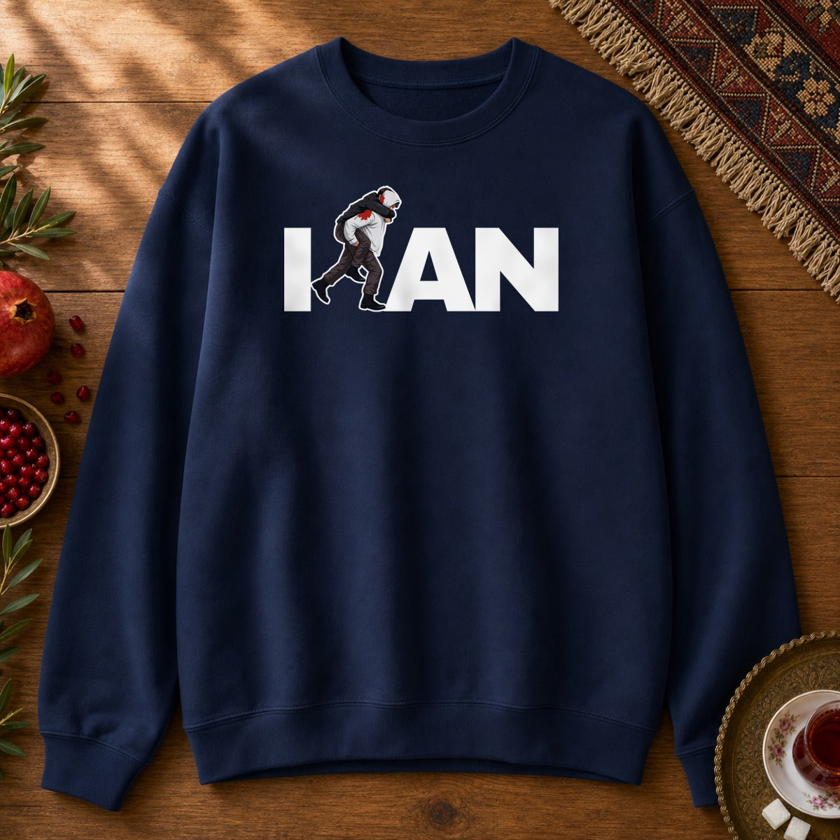 Iran's Fighter (Hamid Mahdavi) Sweatshirt - Navy