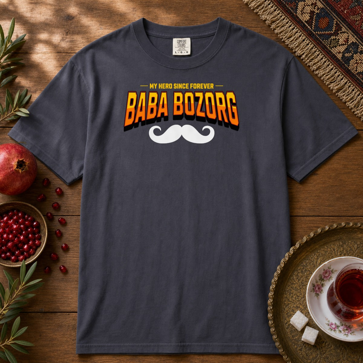 Bababozorg Hero Premium Tee - Navy