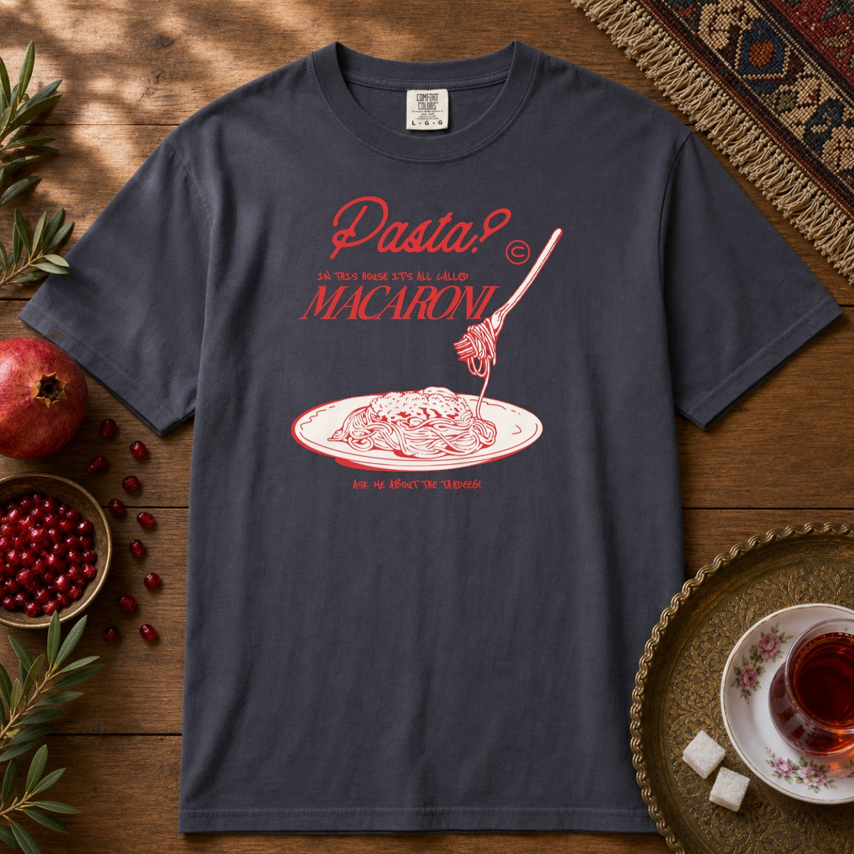 It's All Macaroni Premium Tee - Navy