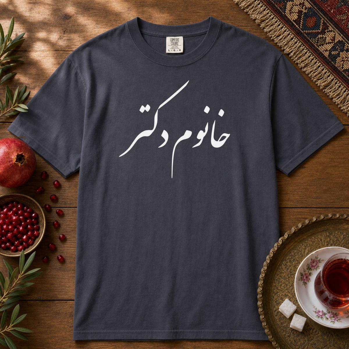 Khanoom Doctor  Premium Tee - Navy