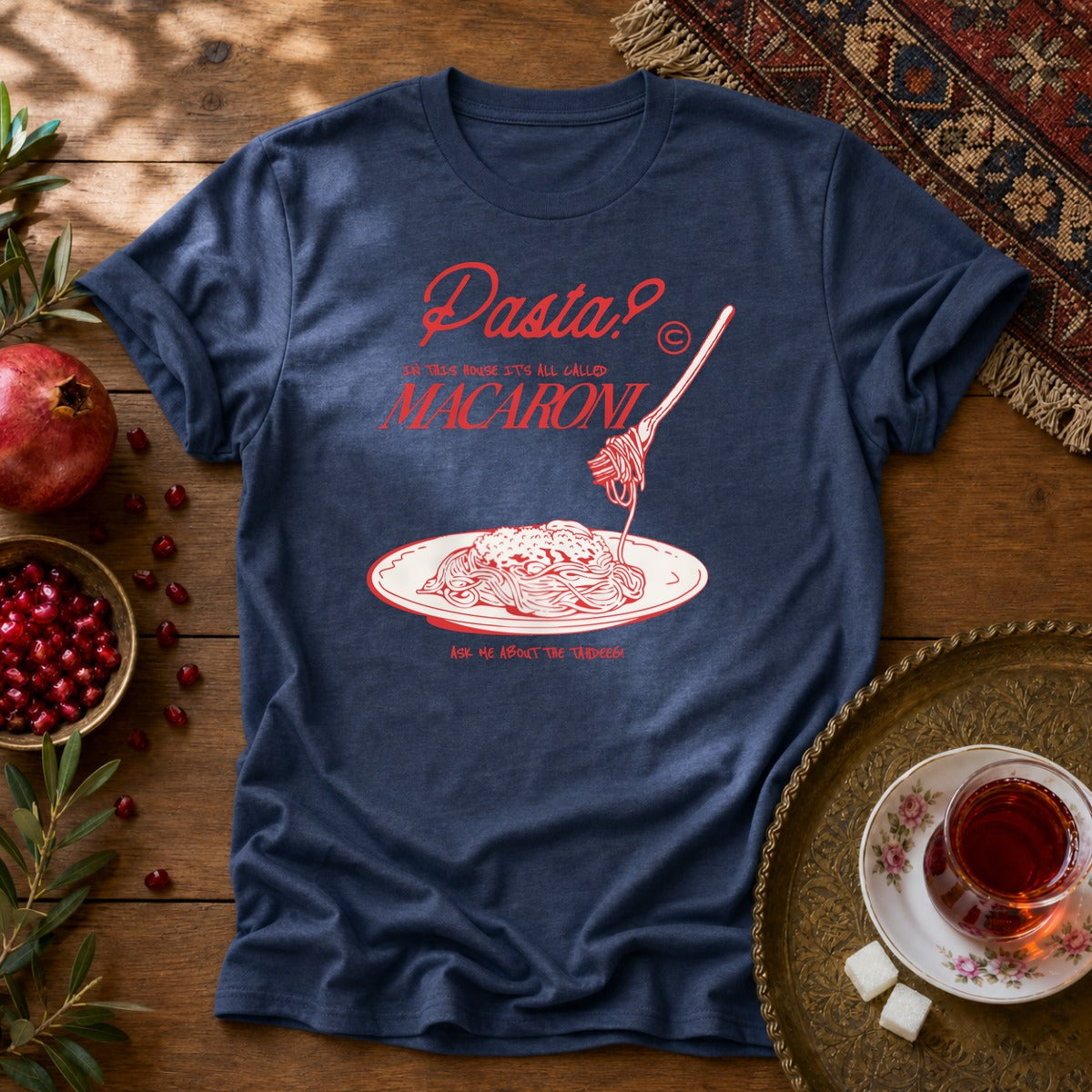 It's All Macaroni Unisex T-Shirt - Navy