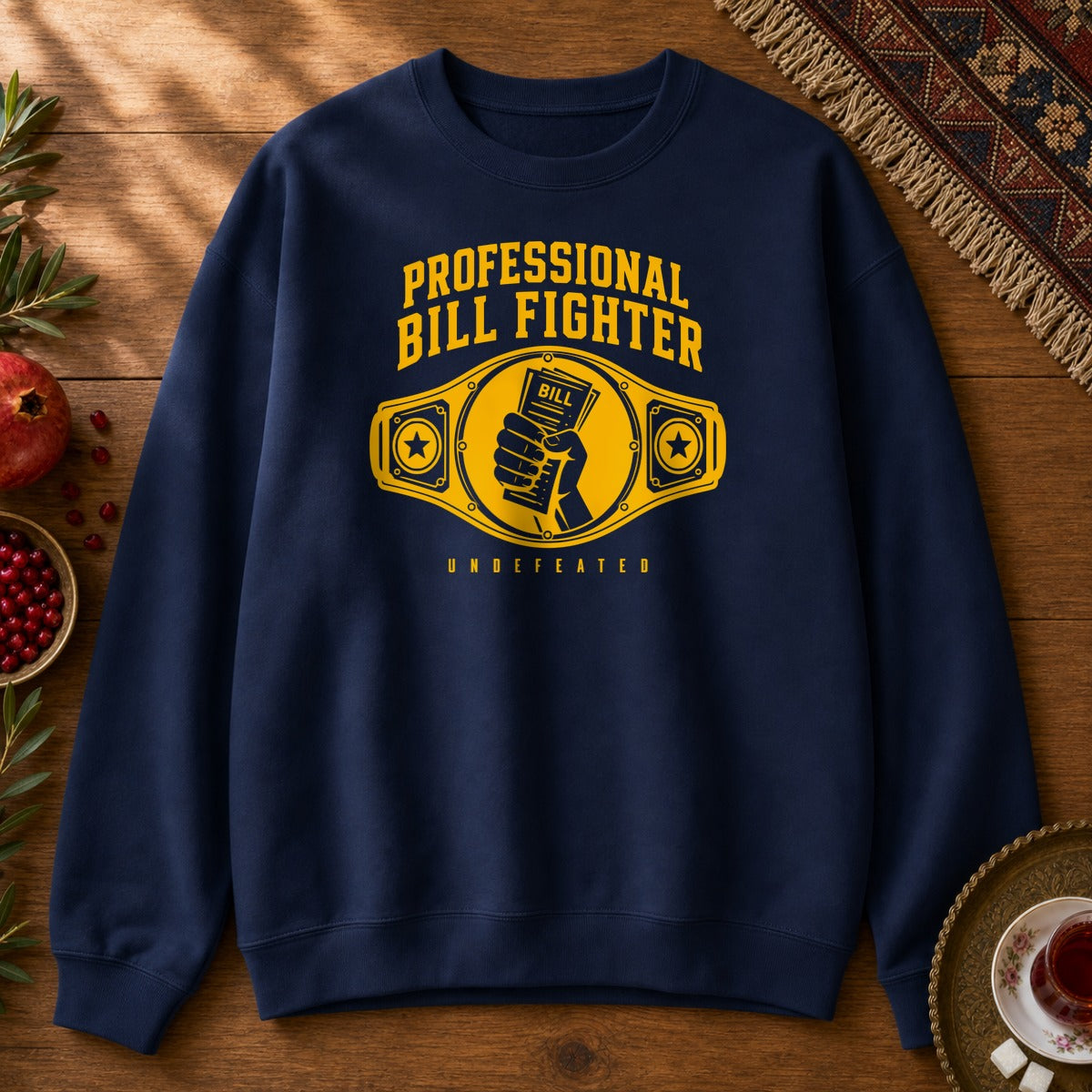 Professional Bill Fighter Sweatshirt - Navy