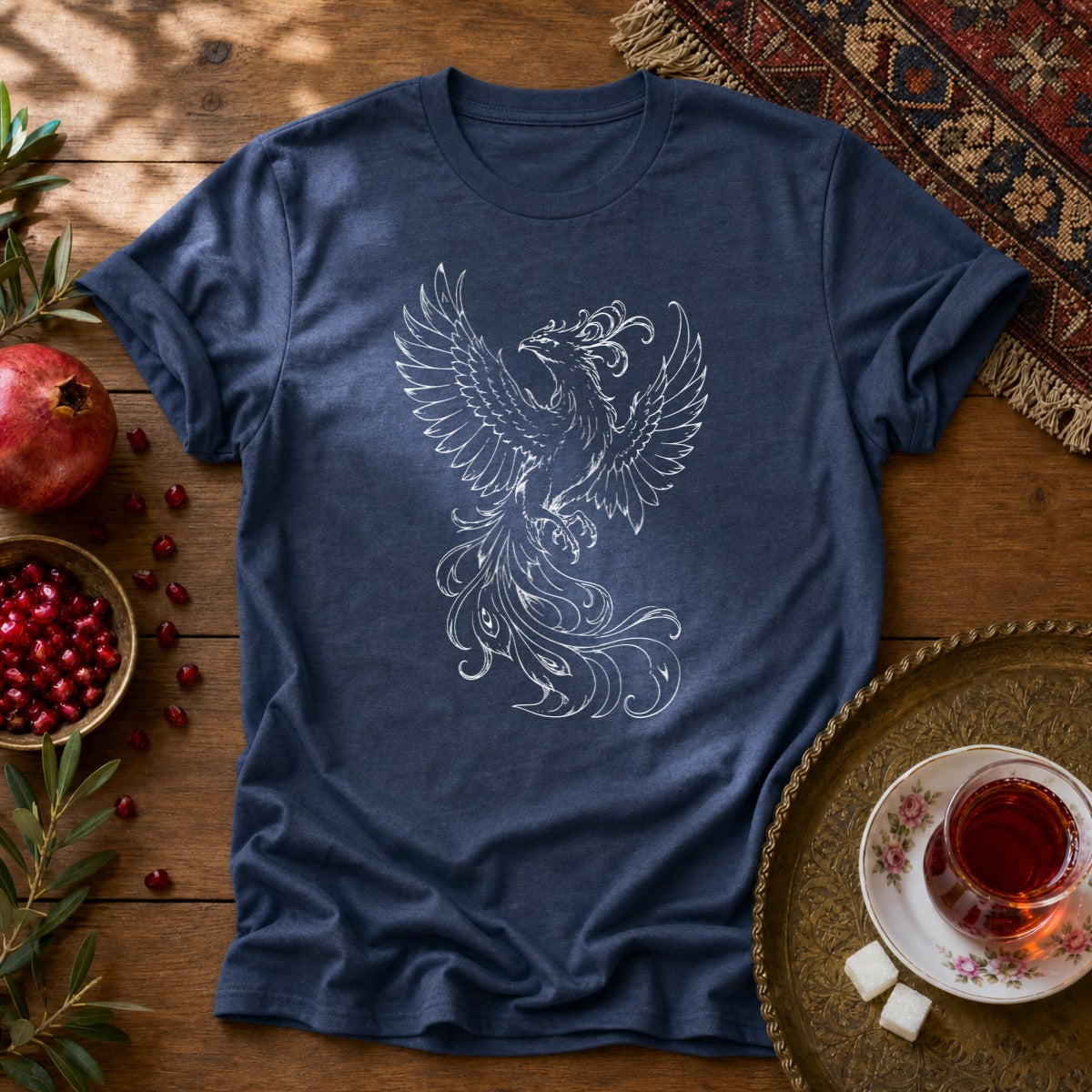 Simorgh Unisex T-Shirt - Navy