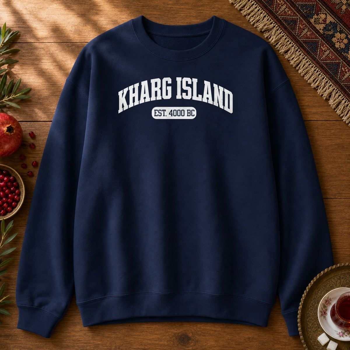 Kharg Island Est. 4000 BC Sweatshirt - Navy